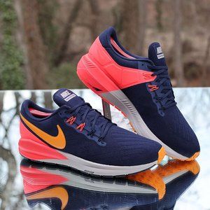 Nike Air Zoom Structure 22 Blackened Blue Orange